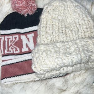 Pink victoria secret bundle hats